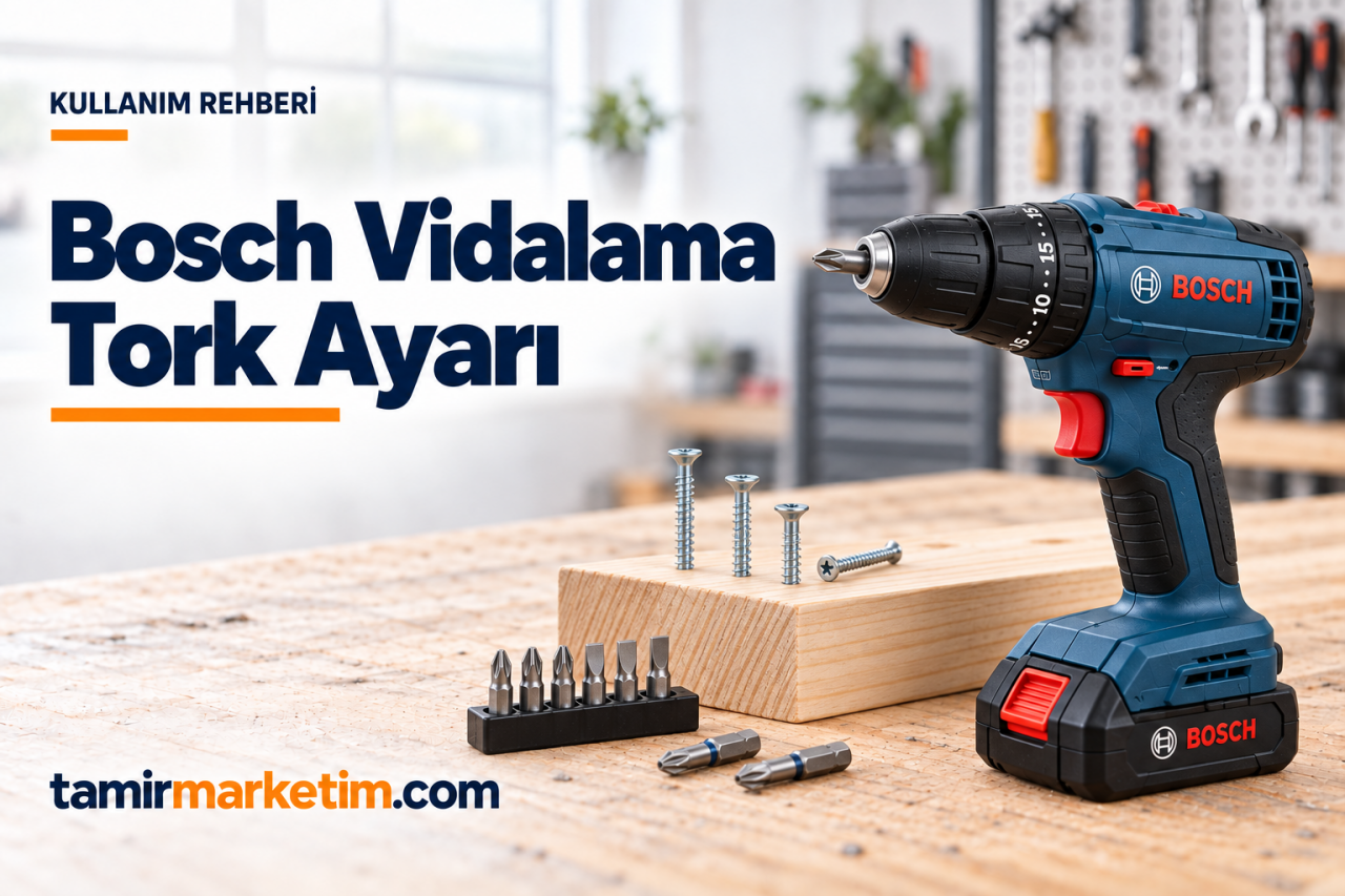 Bosch Şarjlı Vidalama Tork Ayarı