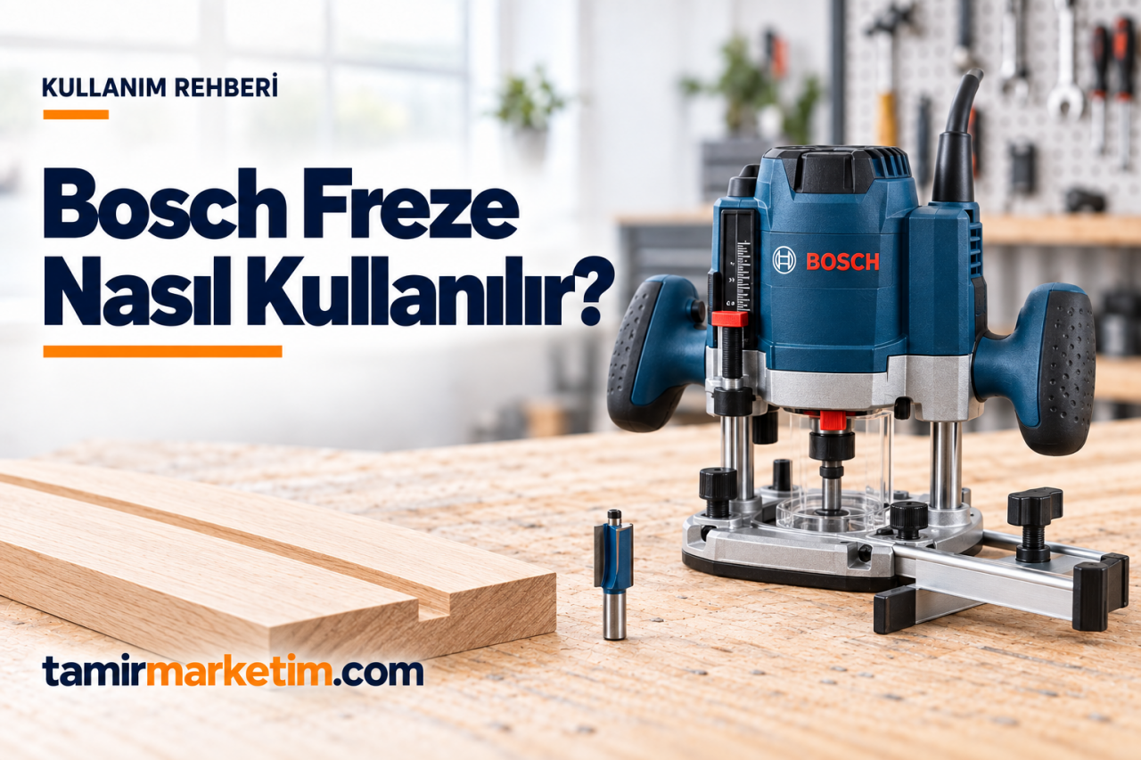 Bosch Freze Makinesi Nasıl Kullanılır?