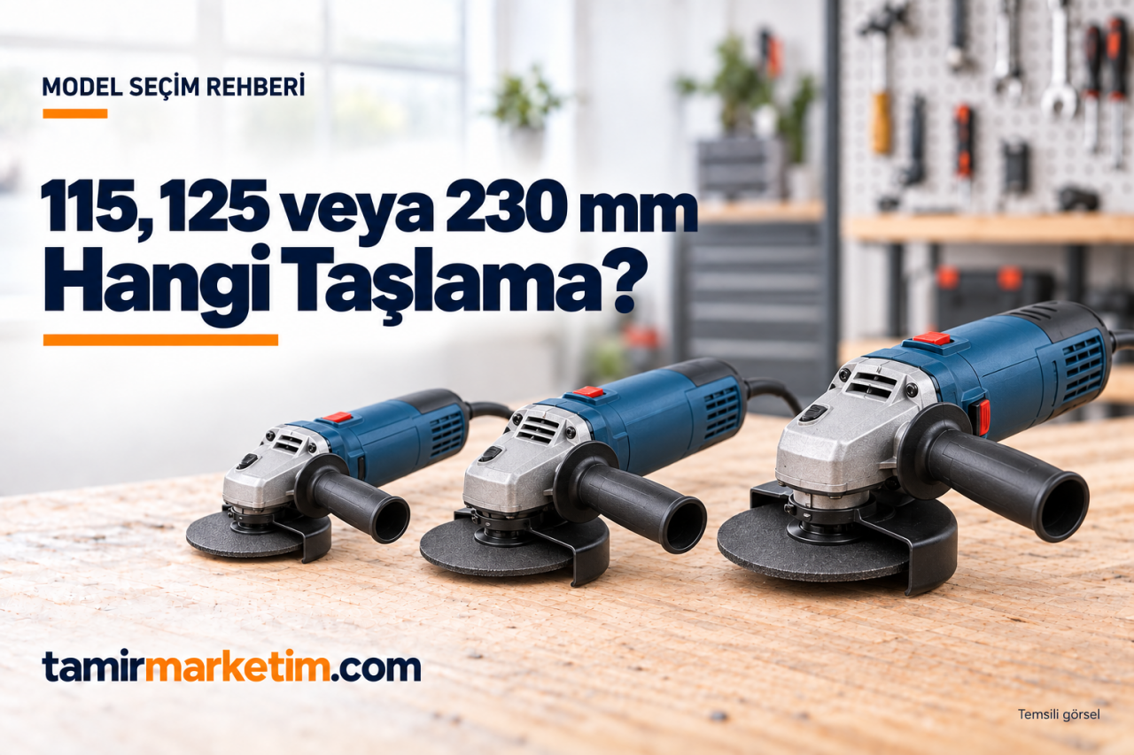 115, 125 veya 230 mm Taşlama Makinesi: Hangisi Seçilmeli?