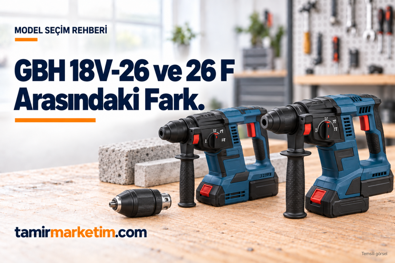 Bosch GBH 18V-26 ve GBH 18V-26 F Arasındaki Fark