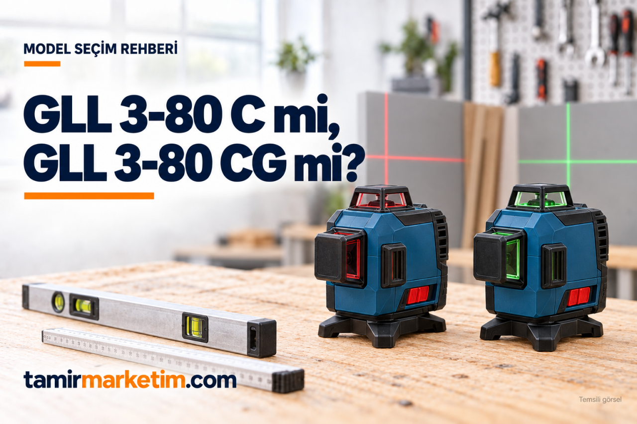 Bosch GLL 3-80 C ve GLL 3-80 CG: Kırmızı mı Yeşil Lazer mi?