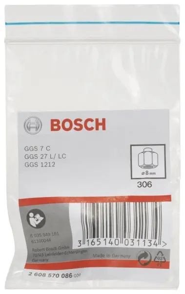 Bosch GGS 7C-27 L/C Sıkma Somunlu Penset 8 mm