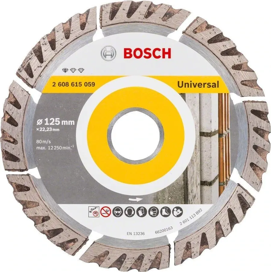 Bosch - Standard Seri Genel Yapı Malzemeleri İçin Elmas Kesme Diski 125 mm 10'lu Paket