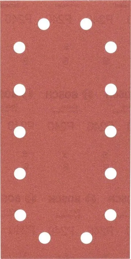 Bosch - Titreşimli Zımpara Kağıdı 10'lu, 115 x 230 mm 240 Kum 14 Delik