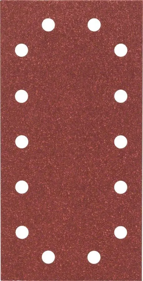 Bosch - Titreşimli Zımpara Kağıdı 10'lu, 115 x 230 mm 80 Kum 14 Delik