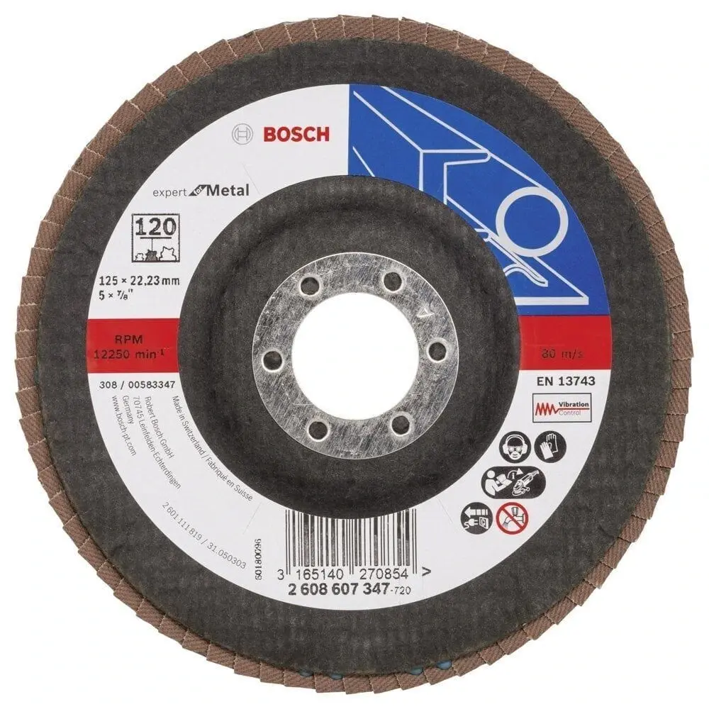Bosch 125 mm 120 K Expert for Metal Flap Disk