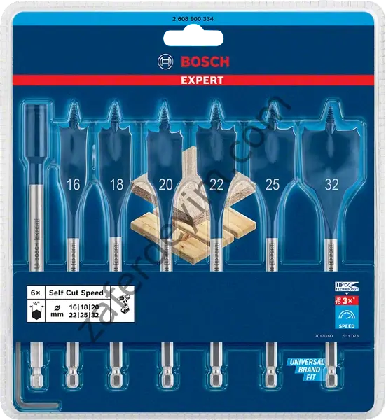 Bosch EXPERT Self Cut Speed Yaprak Matkap Ucu Seti 16/18/20/22/25/32 mm 7 parça