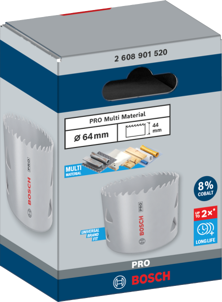 Bosch PRO Multi Material Delik Açma Testeresi (Panç) – 64 mm – 2608901520