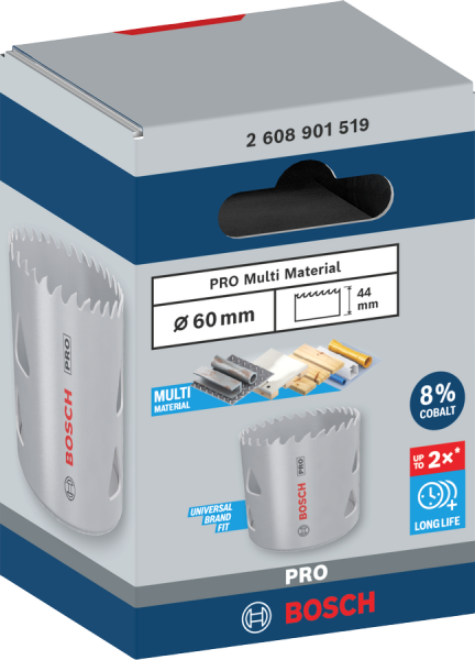 Bosch PRO Multi Material Delik Açma Testeresi (Panç) – 60 mm – 2608901519