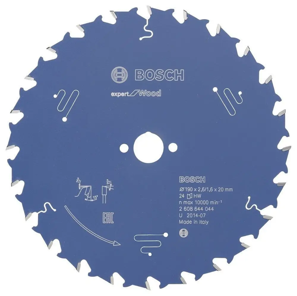 Bosch Expert for Wood 190*20 mm 24 Diş