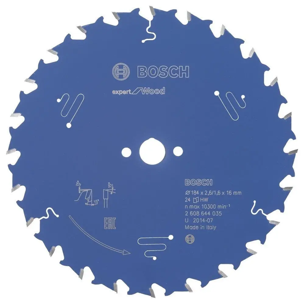 Bosch Expert for Wood 184*16 mm 24 Diş