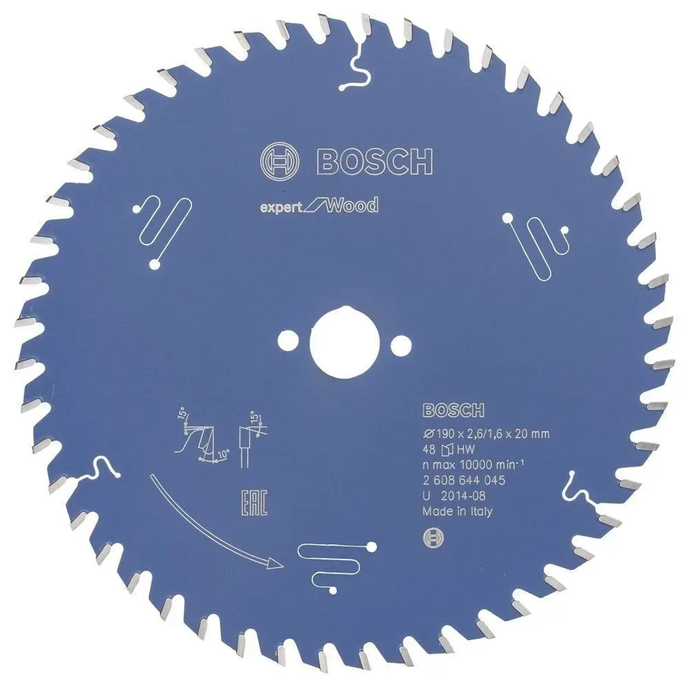 Bosch Expert for Wood 190*20 mm 48 Diş
