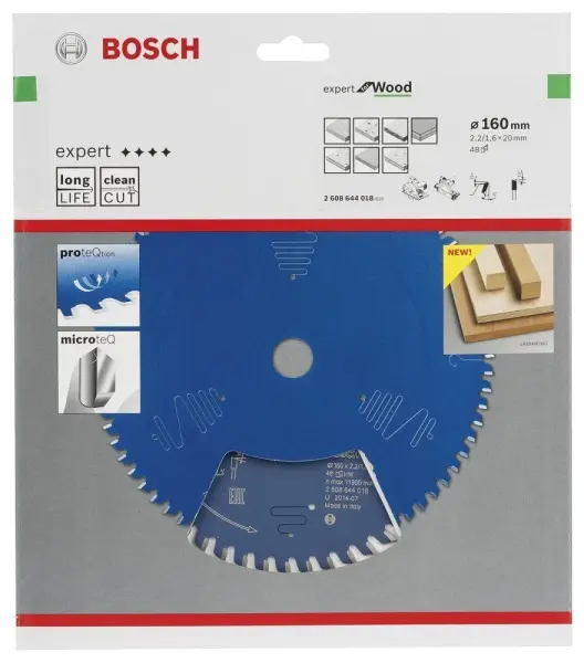 Bosch Expert for Wood 160*20 mm 48 Diş