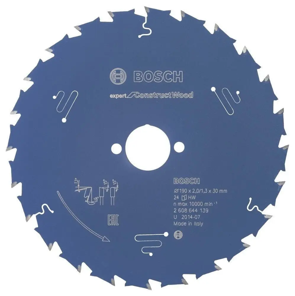 Bosch Expert for Construct Wood 190*30 mm 24 Diş