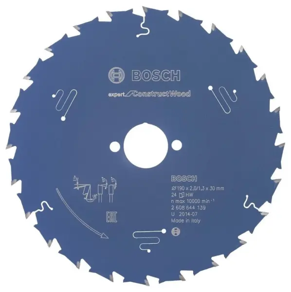 Bosch Expert for Construct Wood 190*30 mm 24 Diş