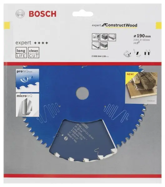 Bosch Expert for Construct Wood 190*30 mm 24 Diş