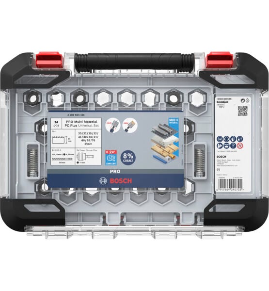 Bosch PRO Multi Material PC Plus Delik Açma Testeresi (Panç) Seti – 9 Parça – 2608594429