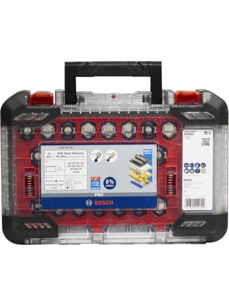 Bosch PRO Multi Material PC Plus Delik Açma Testeresi (Panç) Seti – 14 Parça – 2608594425