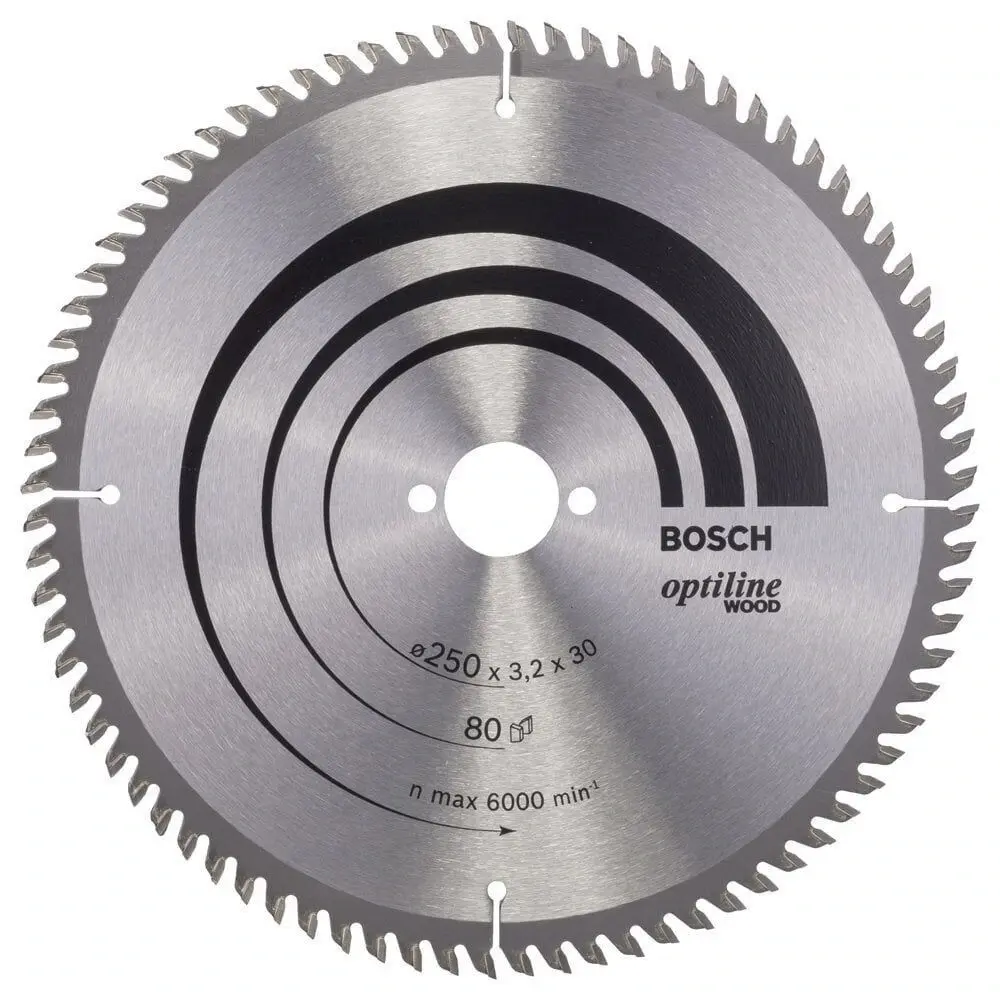 Bosch Optiline Wood 250*30 mm 80 Diş