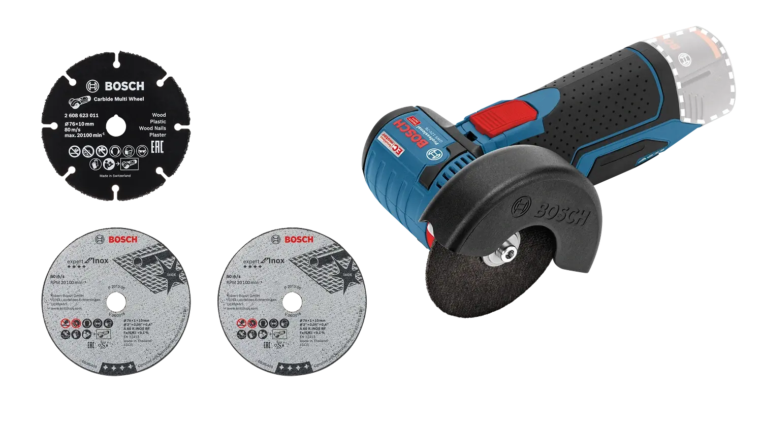 Bosch Professional GWS 12V-76 Solo Makine