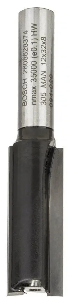 Bosch Standard W Çift Oluk Düz Freze 8*12*62mm