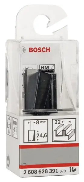 Bosch Standard W Çift Oluk Düz Freze 8*22*56mm