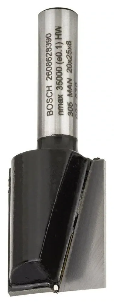 Bosch Standard W Çift Oluk Düz Freze 8*20*56mm