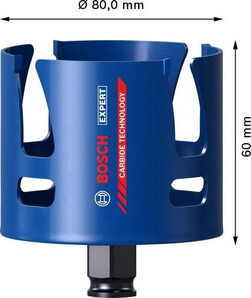 Bosch Delik Açma Testeresi Expert PC-Plus sMC 80 mm – 2608900475