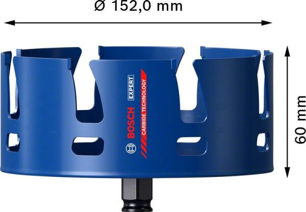 Bosch Delik Açma Testeresi Expert PC-Plus sMC 152 mm – 2608900487