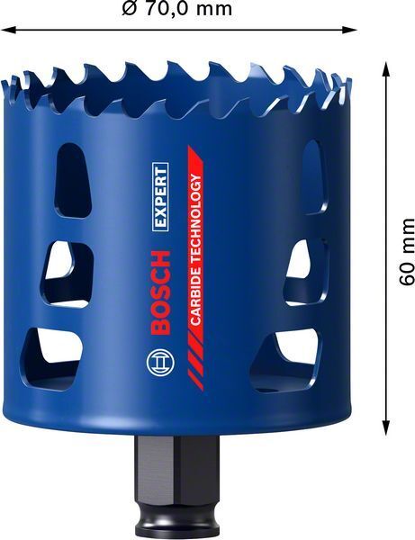 Bosch Delik Açma Testeresi Expert PC-Plus eHD 70 mm – 2608900434
