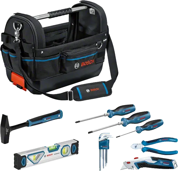 Bosch Profesyonel El Aleti Seti 8 Parça + GWT 20 Çanta