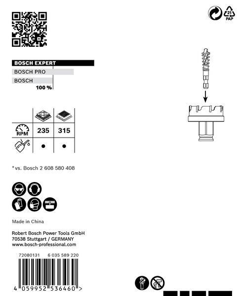 Bosch Delik Açma Testeresi Expert TCT SM 51 mm – 2608900500
