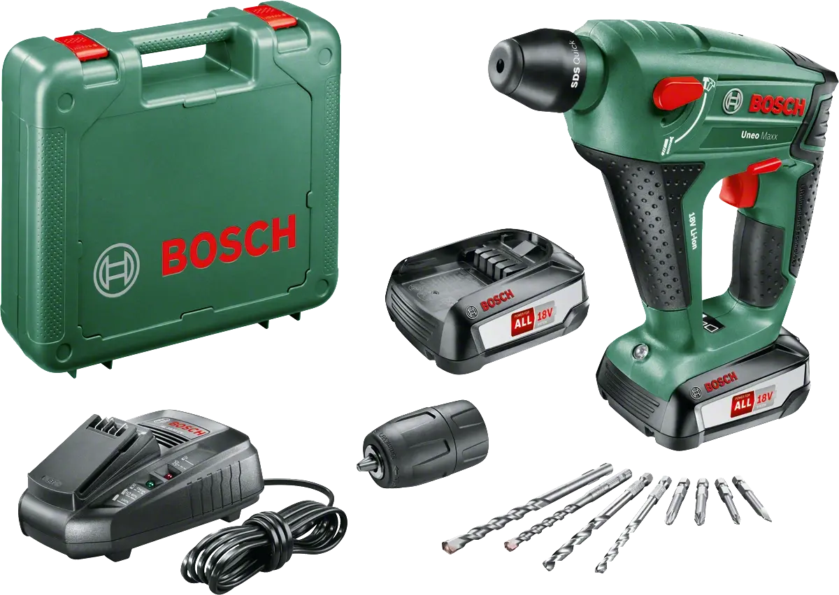 Bosch UNEO MAXX 18 V 2,5 AH Kırıc Delici (Çift Akü)
