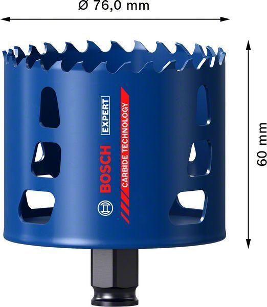Bosch Delik Açma Testeresi Expert PC-Plus eHD 76 mm – 2608900436