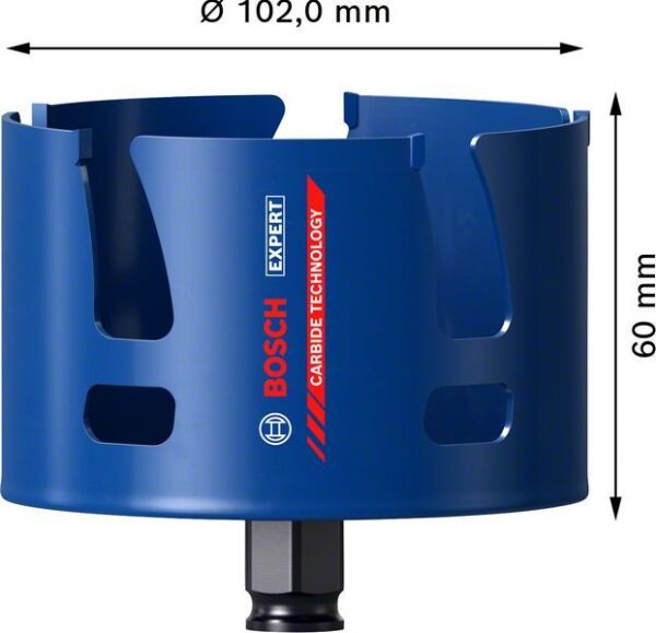 Bosch Delik Açma Testeresi Expert PC-Plus sMC 102 mm – 2608900480