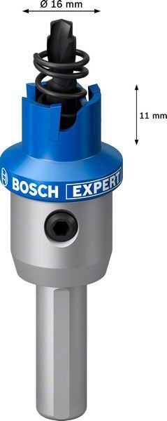 Bosch Delik Açma Testeresi Expert Carbide Metal 16 mm – 2608901399