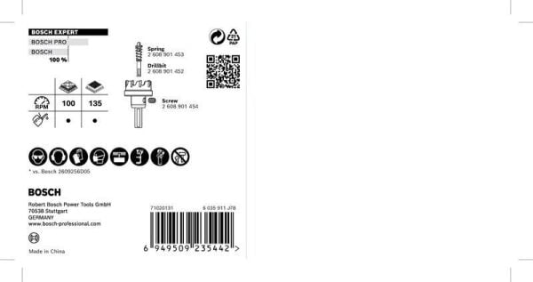 Bosch Delik Açma Testeresi Expert Carbide Metal 120 mm – 2608901451