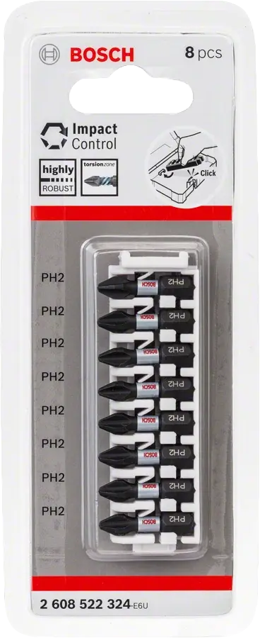 Bosch Impact Ctrl 8'li PH2,25mm