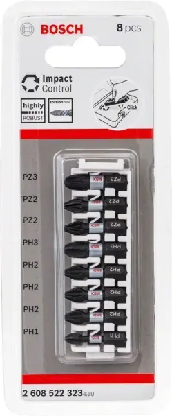 Bosch Impact Ctrl 8'li PH1-PH3/PZ2-PZ3,25mm