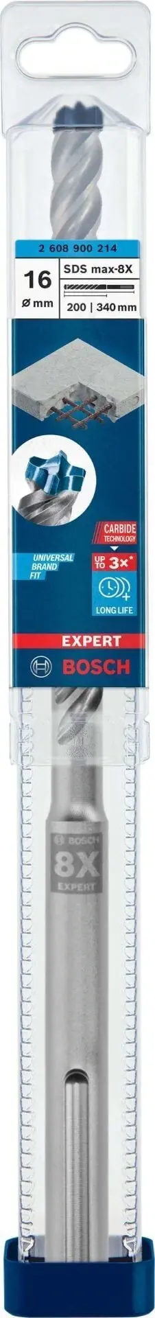 Bosch EXPERT SDS max-8X Kırıcı Delici Delme Ucu 16 x 200 x 340 mm