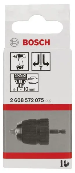 Bosch 1-10 mm - 1/4''-6k Anahtarsız Mandren